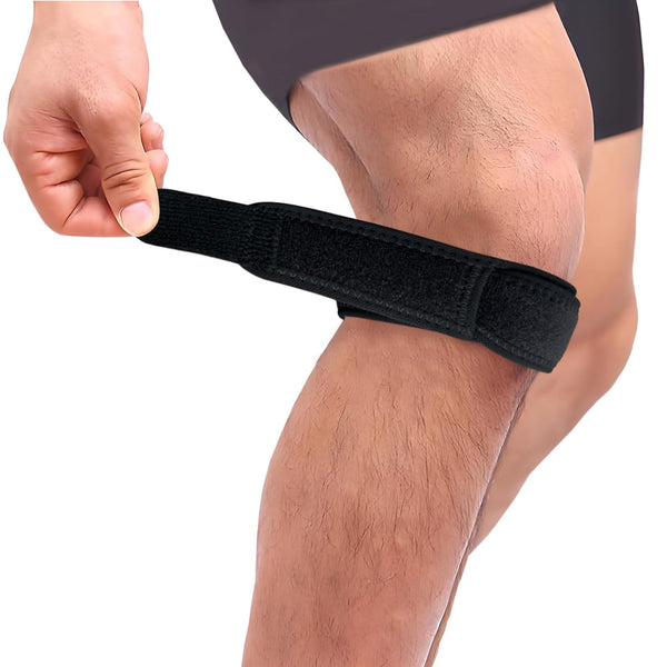 Knee Compression Strap for Pain Relief, Patella Tendon Stabilizer for Exercise, Support Band for Running Hiking