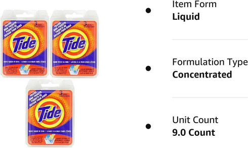 Tide Sink Packs Laundry Detergent - 3 Loads (3 packs of 3)