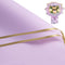 RUSPEPA 20 Sheets Flower Wrapping Paper - Light Purple - Gold Edge Waterproof Floral Bouquet Packaging for Birthday,