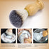 Shaving Brushes for Men, 3 Pack Travel Shaving Brush, Vegan Wood Handle, Hand Crafted Face Cleaning Tool