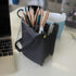 ANEMEL Black Travel Makeup Brush Holder 2-Pack, Clear Plastic Cosmetic Zipper Pouch, Portable Waterproof Organizer