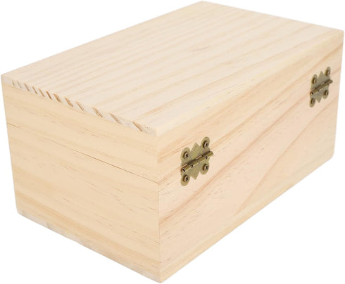 FILFEEL Essential Oil Wooden Box, 15 Slot Storage Case, Pine Wood Organizer Holder for Essential Oils, 18.2 x 11.5 x 9