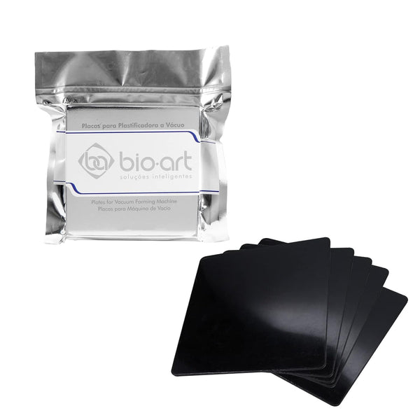 Dental Soft Splint, 5 Sheets 3 mm Dental Lab Thermoforming Material for Vacuum Forming Machine (Square, Black)