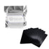 Dental Soft Splint, 5 Sheets 3 mm Dental Lab Thermoforming Material for Vacuum Forming Machine (Square, Black)