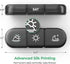 PULIV Portable Travel Pill Organizer 3 Times a Day, 7 Day Light-Proof Pill Case for Vitamins and Medication (Black)