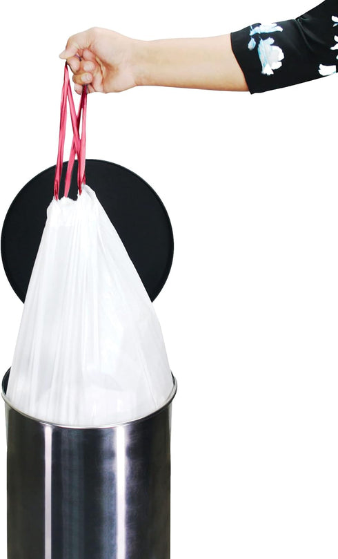 Extreme Consumer Products Trash Bags, 50 Count, Compatible with Simplehuman Code H, Durable Drawstring Liners