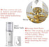 Portable Nano Facial Mister - Mini Facial Steamer with Mirror & 20ml Visual Water Tank (White)