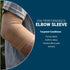 OS1st ES6 Elbow Compression Bracing Sleeve (Medium, Tan) for Tennis or Golfer's Elbow, Supports Tendons