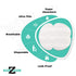ZeroSweat Underarm Sweat Pads - Natural Disposable Absorbent Pads (50 Pads)