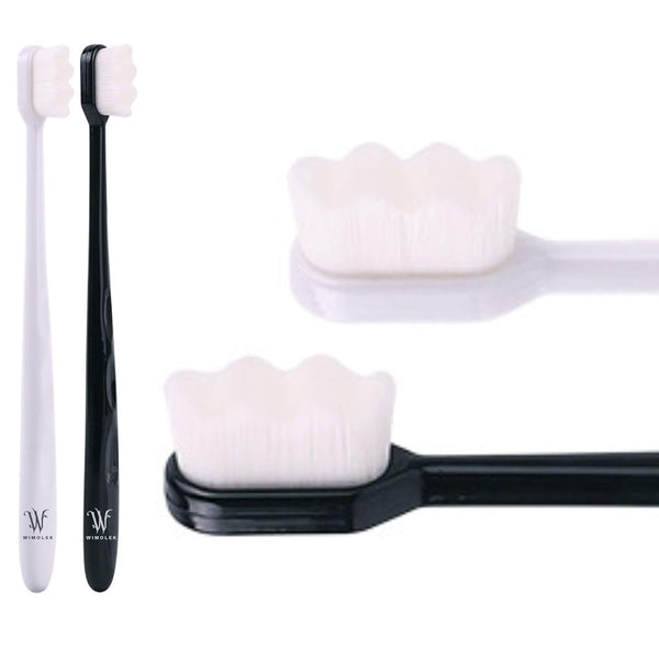 Extra Soft Toothbrush for Sensitive Gums and Teeth, 20,000 Ultra Soft Bristles, Micro-Nano Toothbrush (2 Pack)