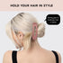 Kitsch 3pc Flat Hair Clips for Women, Terracotta Recycled Lay Flat Claw Clips for Thick Hair