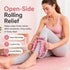 Qianlotushan 29 3D Upgraded Leg Roller Massager, Open-Side Muscle Roller with Textured Rollers, Ergonomic Rolling