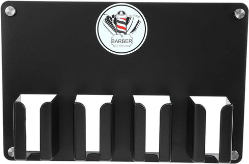 POPETPOP Barber Hair Holder, Wall-mounted Hair Clipper Storage Rack, Organizer Hanger for Barbers Salon Accessories