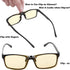 JASHIKA Clip on Blue Light Blocking Gaming Glasses, Anti Blue Ray Video/TV Lenses for Men and Women, UV Blocking