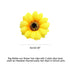 Lawie 16 Pack Artificial Fake Yellow Small Daisy Sunflower Hair Clips - Floral Hairpins Alligator Barrettes Brooches