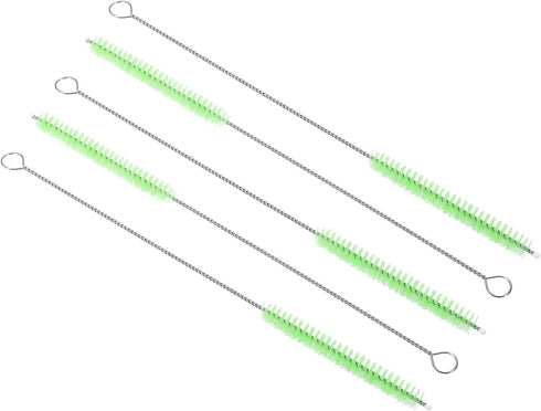 PATIKIL 10"x3/8" Long Straw Brush, 5 Pcs Nylon Pipe Tube Cleaner for Drinking Straws and Pot Spouts, Green