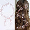 Yean Long Wedding Hair Vine Bridal Headband Accessories for Bride and Bridesmaid, 100cm / 39.3inches, Rose Gold