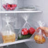3 Rolls Plastic Bags Disposable Food Storage - 3 Sizes, 240pcs Bags