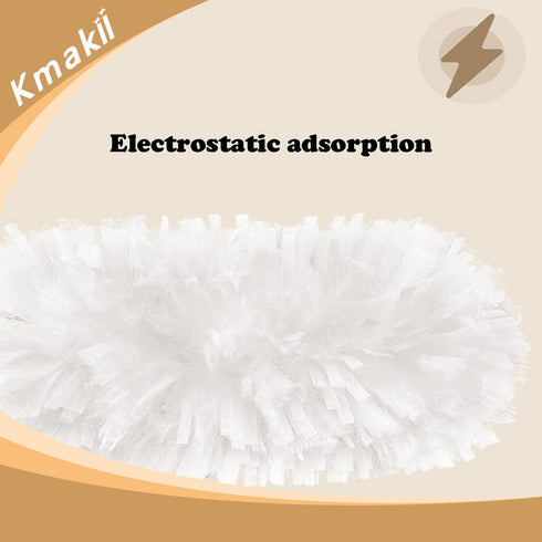 KMAKII Disposable Duster Refills, Heavy Duty Blue Electrostatic Replacement Head, 30 Counts