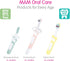 MAM Baby Toothbrushes - 2 Baby's Brushes and 1 Safety Shield, Interactive App for Boys 6+ Months, Blue