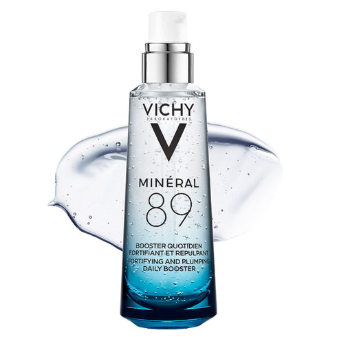 Vichy Mineral 89 Fortifying & Hydrating Daily Skin Booster - Pure Hyaluronic Acid Serum for Face, Fragrance Free