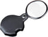 Mini Folding Pocket Magnifier with 10X Loupe, 60mm Diameter Lens for Reading, Hobby, Inspection, Black Sleeve