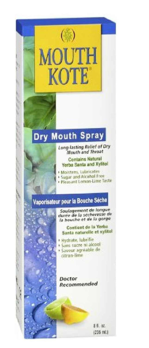 Mouth Kote Dry Mouth Spray, Oral Moisturizer with Yerba Santa, 8 Fluid Ounce