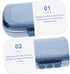 Portable Weekly Pill Organizer Large Capacity Travel Medicine Case Container for Tablets Vitamins Supplements Storage