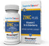 Superior Source Zinc Plus Lozenges with Vitamin C (30 mg), D3 (1,000 IU), Elderberry Extract, 90 Ct, Immune System