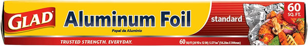Glad Aluminum Foil - 60 Square Feet for Grilling, Roasting, Baking