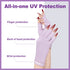 NXJ INFILILA UV Gloves for Nails - Professional Fingerless Gloves for Gel Manicure with UPF 99+ Protection