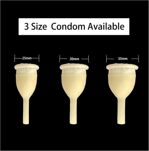 Wellgood 7pcs 1000ml 2000ml 30MM Latex Condoms Catheter for Men, External Catheter with Leg Bag & Urine Bag