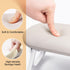 Subay Foldable Nail Arm Rest, PU Leather Cushion Hand Holder for Acrylic Nails, Nail Art Accessories Tool - Light Gray