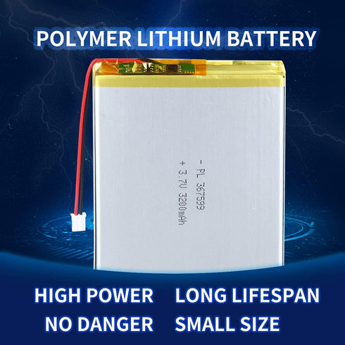 YTKavq 3.7V 3200mAh 367599 2P 2.0mm Battery Lithium Polymer Ion Rechargeable Li-ion Li-Po Battery with PH Pitch