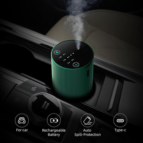 Waterless Essential Oil Diffuser Aromatherapy Scent Diffusers for Home Large Room, Bedroom, Car, Office, Desk, Battery