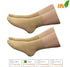 HealthyNees 15-20 mmHg (2 Closed Toe Compression Foot Circulation Wide Ankle Sleeve Pairs Beige, S/M)