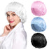 ROYBENS 4PCS Satin Bonnets for Women, Silk Sleep Cap for Curly Hair and Braids