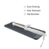 Silicone Heat Resistant Mat, 11 x 5 Inch, Grey, 1 Pack for Hair Iron