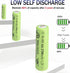 Zsolarigt 1.2V 2700mAh, 4 Counts 1.2V Rechargeable NiMh AA Battery Double A High Performance Batteries Long Lasting