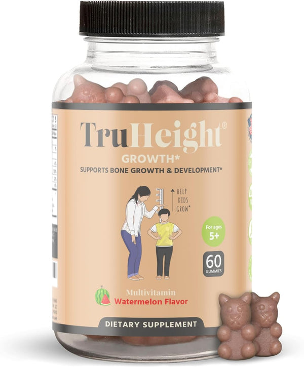 TruHeight Gummies - Natural Height Growth Supplement for Kids & Teens, Pediatric Recommended Height Maximizer with