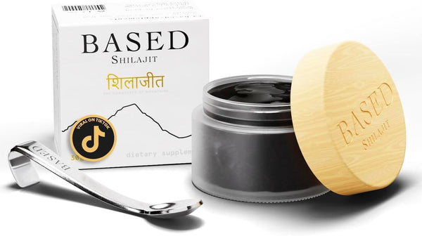 Based Shilajit | Pure Shilajit Resin with Max Potency for Energy & Immune Support | 60 Servings Rich in Fulvic Acid