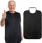 Qulkws Adult Bibs for Eating Double Layer Waterproof Reusable Clothing Protector Washable Stretchable