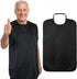 Qulkws Adult Bibs for Eating Double Layer Waterproof Reusable Clothing Protector Washable Stretchable