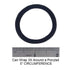J-MEE Hair Bands 100PCS Seamless Cotton Ponytail Holders Scrunchies for Thick Hair (black)