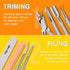 Nail File and Buffer, TsMADDTs Manicure and Pedicure Tool Kit with Nail Files, Buffers, Cuticle Pusher, 13pc