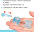 Povihome Gel Toe Separator, Pinky Toe Spacers for Overlapping Toe, Little Toe Cushions (12 Pack)