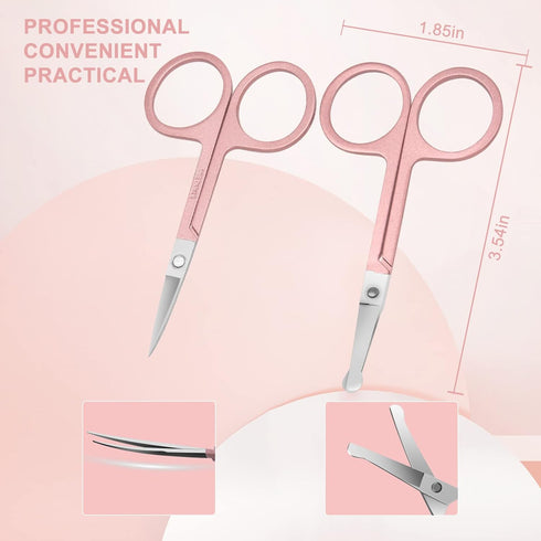 Women Professional Manicure Set, 30 Pieces Stainless Steel Nail Clippers Pedicure Kit with Luxurious Travel Case