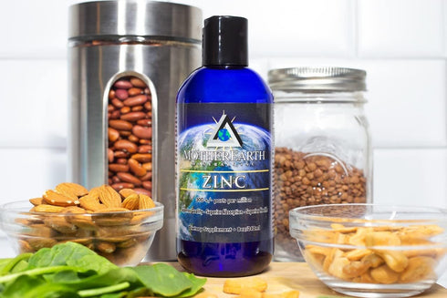 Mother Earth Minerals Zinc, Antioxidant, Aids Assimilation of Vitamins, 8 Ounce, 96 Servings