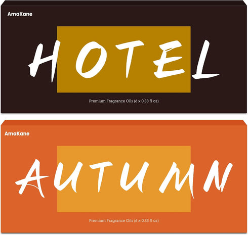 Hotel & Autumn Fragrance Oils Set, AmaKane Fragrance Oil for Candle Making,