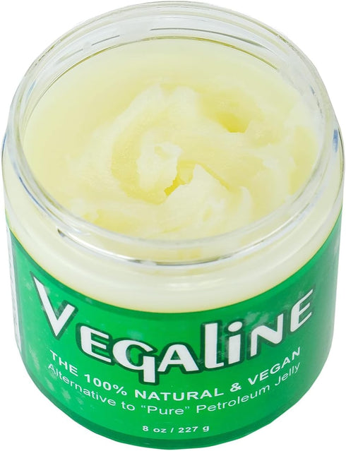 Vegaline - 100% Natural, Vegan Alternative to Petroleum Jelly for Lips, Hands, Makeup Remover (2 oz)